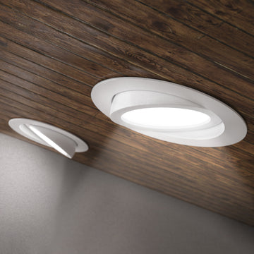 Recessed LED Lighting, 6 Inch, Slim Eyeball Gimbal, Selectable CCT, 1350 Lumens